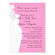 Bells and Belly Bridal and Baby Shower invitations