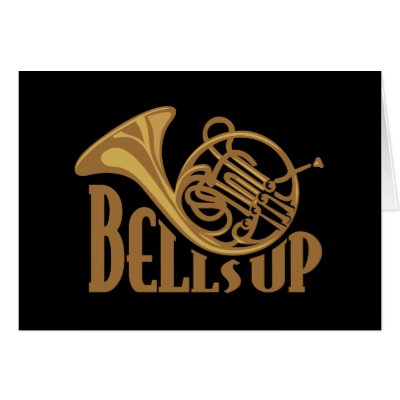 Bells Up Horn Card by rockatfirstsite