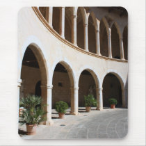 Bellver castle arches mousepads