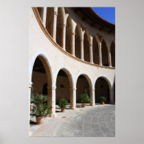 Bellver castle arches posters