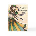 Belly Dancer Birthday Cards card