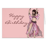 Belly Dancer Birthday Cards