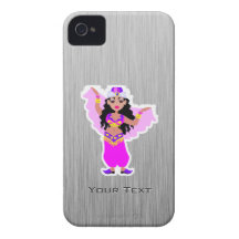 Belly Dancer; Brushed Metal-look iPhone 4 Case-Mate Cases
