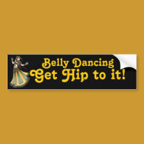 Belly Dancer Bumper Sticker bumper stickers by LacyChenault Belly Dancer Bumper Sticker bumper stickers