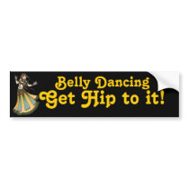 Belly Dancer Bumper Sticker bumper stickers by LacyChenault Belly Dancer Bumper Sticker bumper stickers