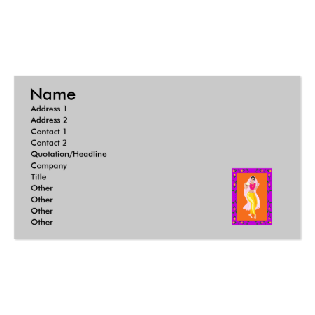 Belly Dancer Business Card Templates