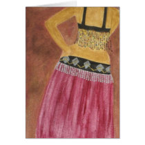 Belly Dancer Card cards