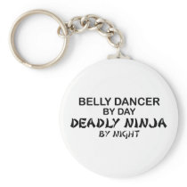 Belly Dancer Deadly Ninja by Night Keychain