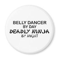 Belly Dancer Deadly Ninja by Night Magnets