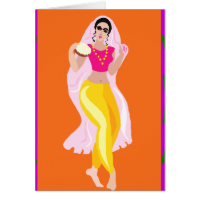 Belly Dancer Greeting Card