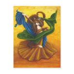 Belly Dancer Gypsy Cat postcard
