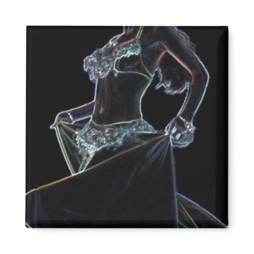 belly dancer magnet magnet