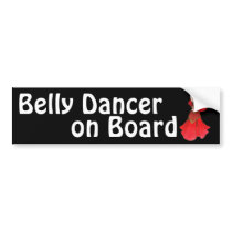 Belly Dancer on Board bumper stickers by LacyChenault Belly Dancer on Board bumper stickers