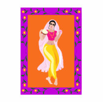 Belly Dancer Acrylic Cut Outs