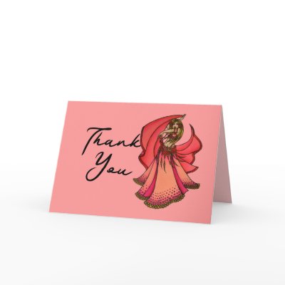 Belly Dancer Thank You Cards by LacyChenault