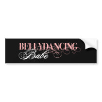 Belly Dancing Babe Bumper Sticker