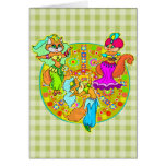 Belly Dancing Cats Greeting Card
