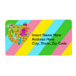 Belly Dancing Cats Personalized Shipping Labels