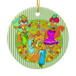 Belly Dancing Cats Christmas Ornaments