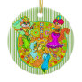 Belly Dancing Cats Christmas Ornaments
