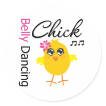 Belly Dancing Chick stickers by chicktshirts Belly Dancing Chick stickers
