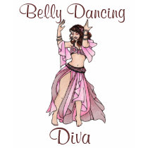 Belly Dancing Diva t-shirts by LacyChenault Belly Dancing Diva t-shirts
