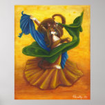 Belly Dancing Gypsy Cat posters