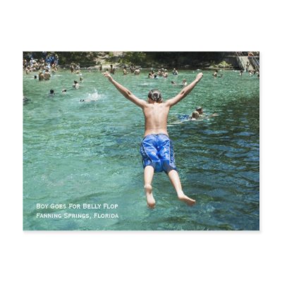 Belly Flop Postcard by staceylynnpayne
