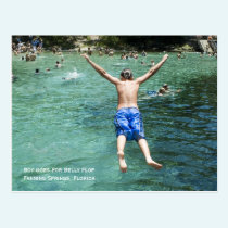 Belly Flop Postcard postcards
