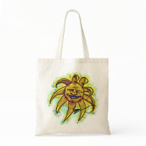 Belly Laugh Cartoon Tote Canvas Bag