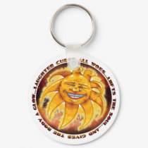 Belly Laugh Sun Key Chain keychains