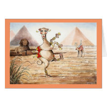 Bellydancing Camel Card