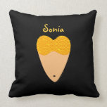 Bellydancing Heart Torso Fun Personalized Pillow