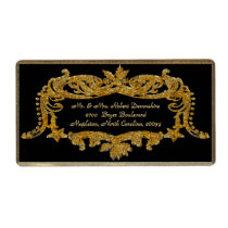 Belmont Ebony Victorian  Customizable Personalized Shipping Label