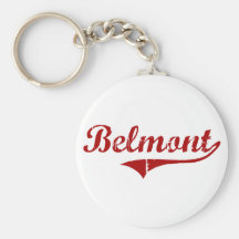 Belmont Massachusetts Classic Design Key Chains