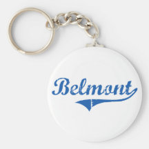 Belmont New Hampshire Classic Design Key Chains