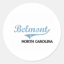 Belmont North Carolina City Classic Round Sticker