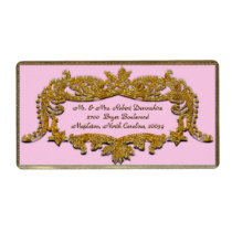 Belmont Petal Victorian  Customizable Personalized Shipping Labels