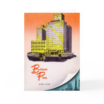 Belmont Plaza Hotel, New York City Greeting Card