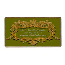 Belmont Sage  Victorian  Customizable Shipping Label