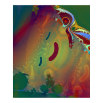 "BELOVED GREEN EARTH" - Abstract Art Print