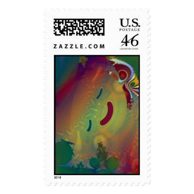 "BELOVED GREEN EARTH"  ~  Postage Stamp by RobbieY