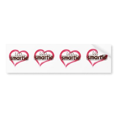 Beloved LCD Smartie Bumper Sticker by ngeorg