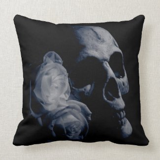 Beloved Skull Gothic Throw Pillow mojo_throwpillow