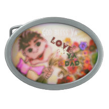 Belt Buckle ``Love Ya Dad´´ God bless Ya