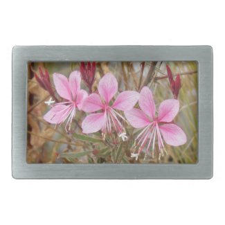 Belt buckle - Pink Guara flowers