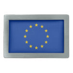 Belt Buckle with Flag of European Union