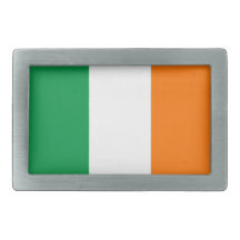 Belt Buckle with Flag of Ireland