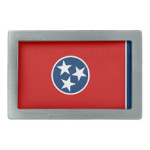 Belt Buckle with Flag of Tennessee State