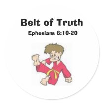 Belt of Truth, Ephesians 6:10-20 stickers